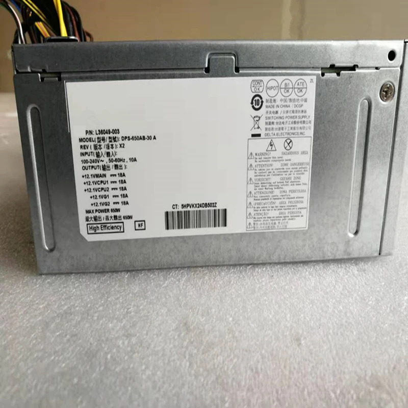 hp호환 800 Z2 G4 PSU 4핀 650W 전원공급장치 DPS-650AB-30 A L36048-003 L36049-003 L57253-003 DPS-650AB-30A 신