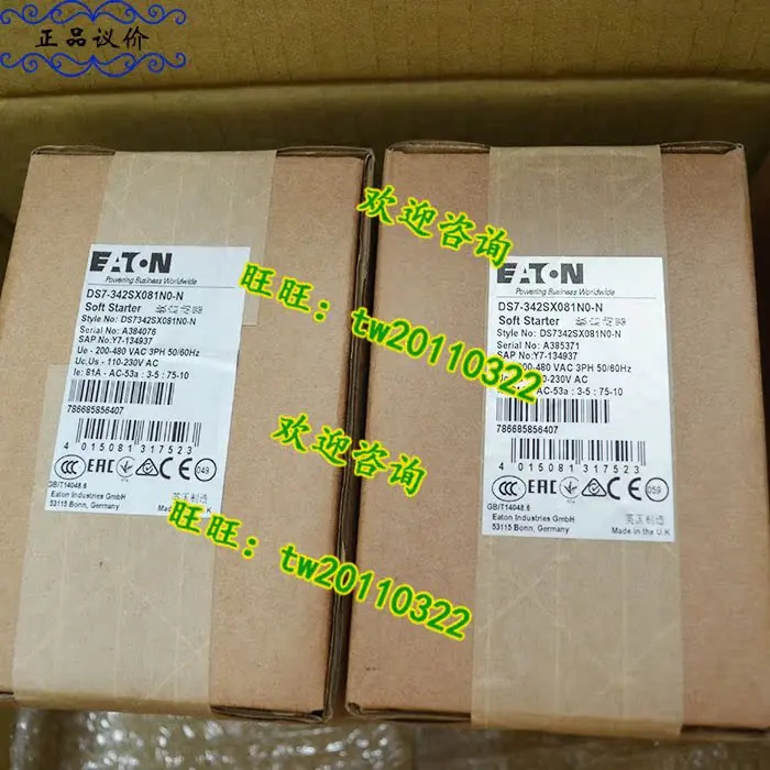 DS7-342SX081N0-N 아메리칸 이튼 ETN 소프트 스타터 오리지널 신