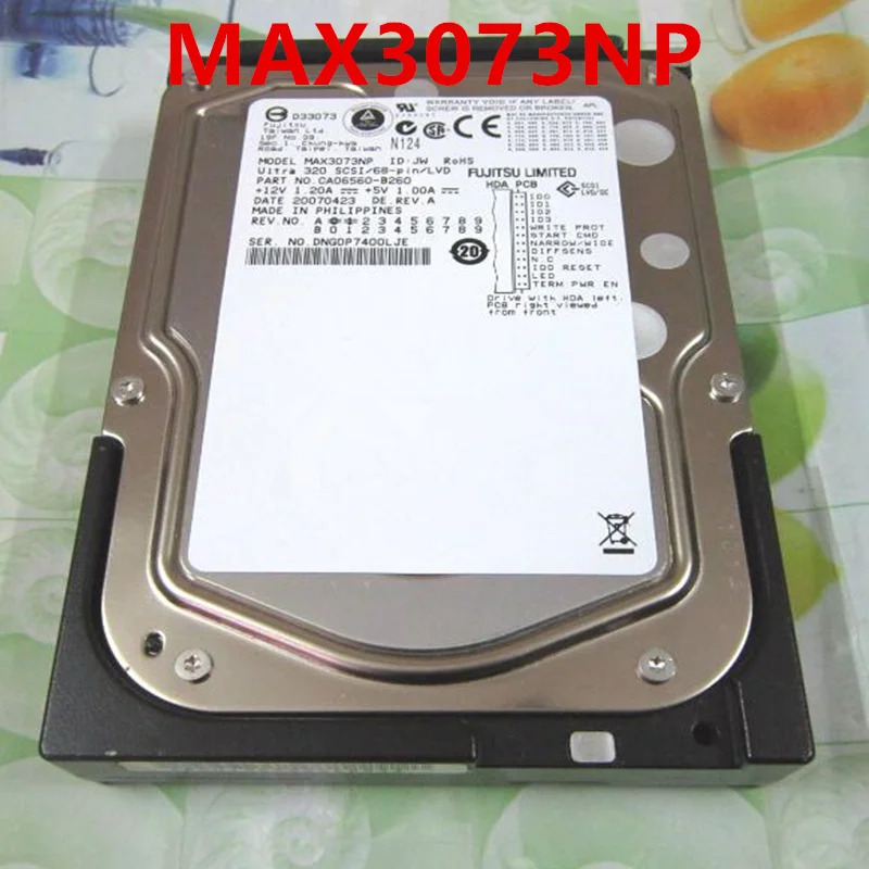 FUJITSU 73GB 68Pin SCSI 3.5 15000RPM 8MB 서버 HDD MAX3073NP거새 원본 하드