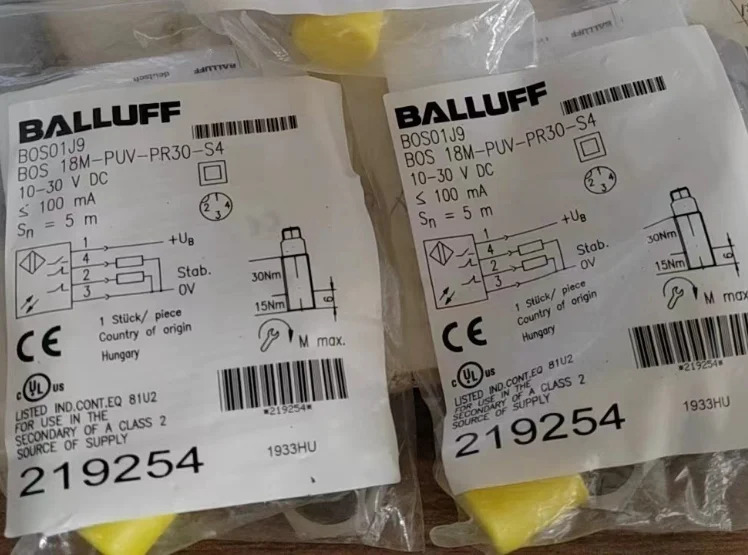 독일 BALLUFF BOS01J9 BOS 18M-PUV-PR30-S4 신