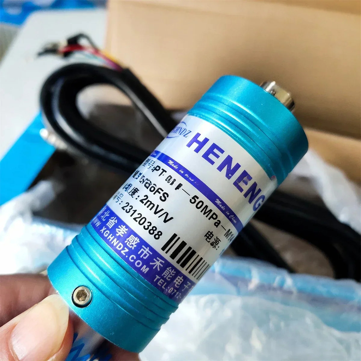 PT124-50MPA-M14x1.5-2mV/V HENENG 고온 용융 압력센서