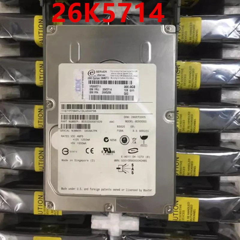 IBM 300GB SAS 3.5 10000RPM 32MB 하드 드라이브거새 26K5711 26K5714 26K5258