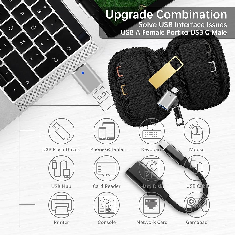 WesData 32GB USB 3.0 플래시 드라이브 4팩, 속도, 미니 금속 읽기 100MB/s 디자인, C 실버 어댑터 케이스 그레이 포함, 골드 핑크 보관 32GB 3.0 - 상세 이미지 2
