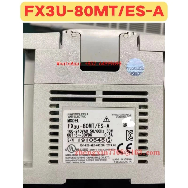 리퍼 PLC FX3U-80MT/ES-A FX3U-80MT ES-A 정상 기능 완료