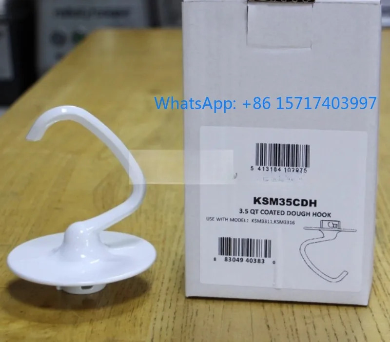 오리지널 액세서리 3.5qt 표면 후크 KSM3311 믹싱 헤드 파우더 KSM35CDH