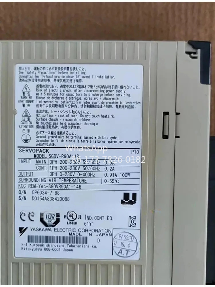 SGDV-R90A11B 리퍼 서보 드라이브 100W 기능 OK