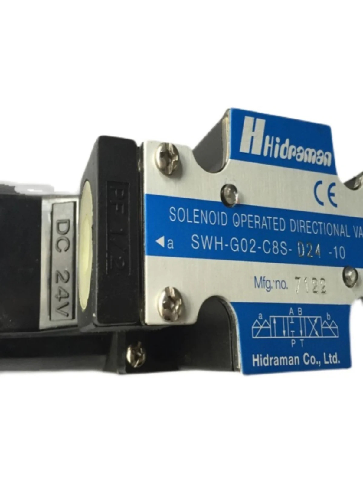 Hidraman 솔레노이드 밸브 SWH-G03-B2-D24-10 SWH-G03-B2-A110-10 SWH-G03-B2-A240-10 SWH-G02-C2-A240-10