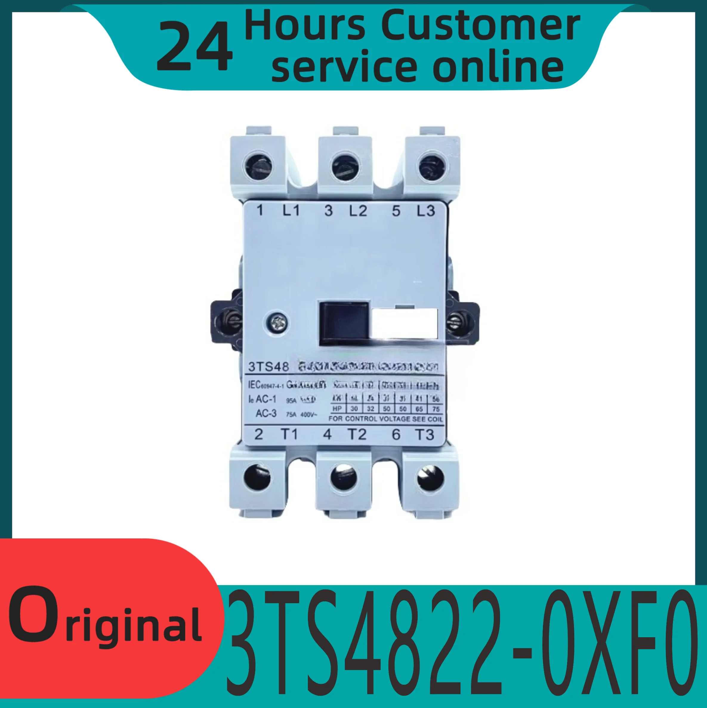 원본 3TS48 AC 접촉기 22 3TS4822-0XF0 2 열림 닫힘 110V