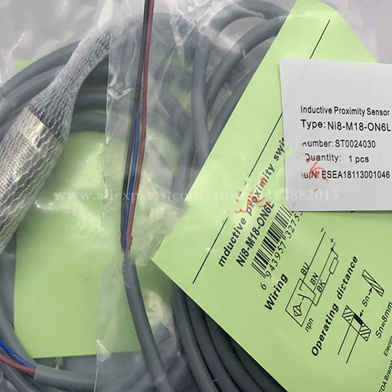 3Pcs 스위치 NI8-M18-ON6L 3 라NPN 정상 개방 DC24V 비 매장 센서