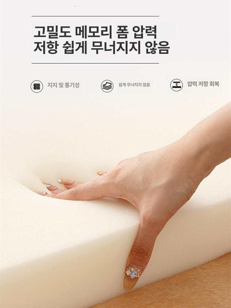 단단한 매트리스 더블사이즈 쿠션 패드 싱글 침대토퍼 딱딱한 천연 퀸사이즈 - 상세 이미지 5