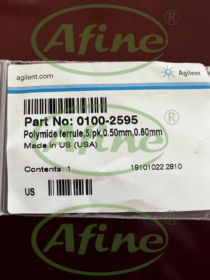 AFINE Agilent 헤드스페이스 샘플러 용품 GC 0100-2595 페룰 폴리아미드 흑연 1/32 인치 5/pk