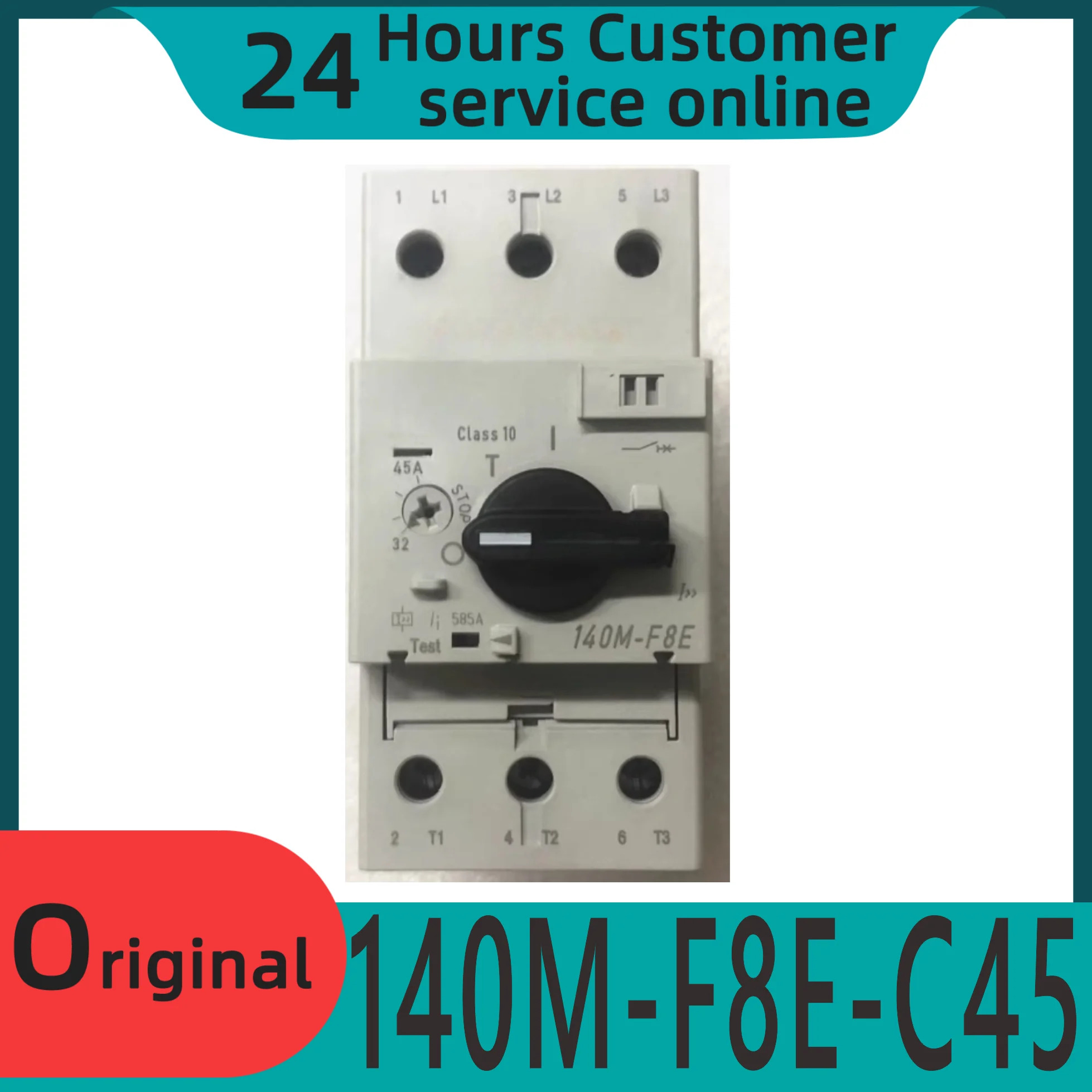 오리지널 140M-F8E-C45 32-45A 모터 보호 회로차단기