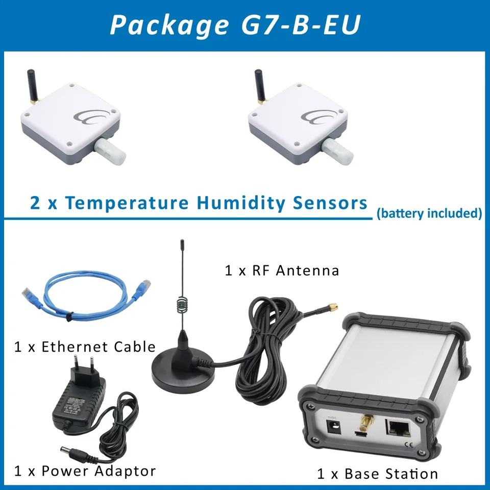 Iot 온도 습도 무선 센서 433 mhz 2 세트