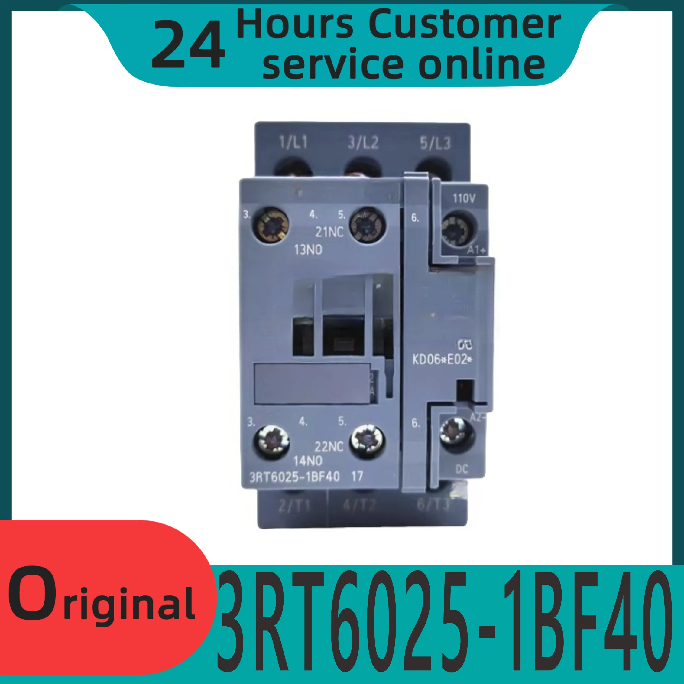 엘리베이터 특정 브레이크 DC 접촉기 3RT6025-1BF40 SW DC110V17A 신