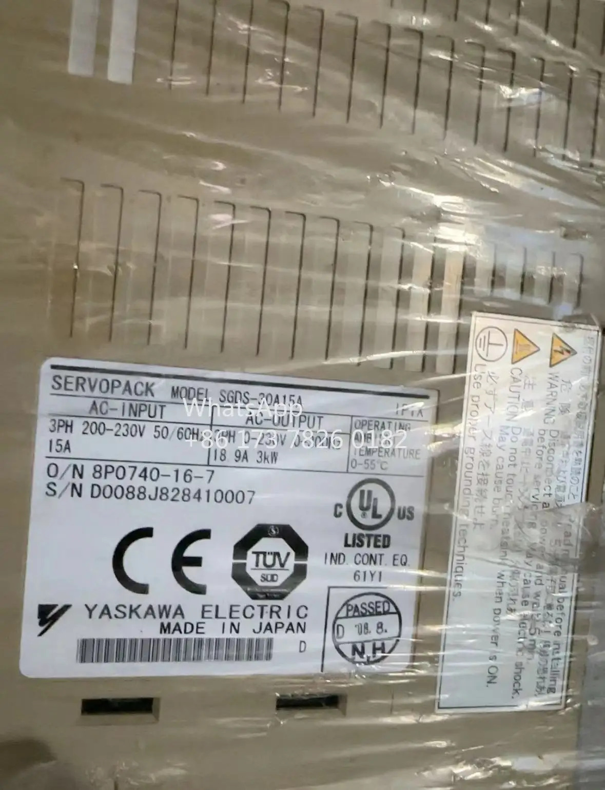 SGDS-30A15A 리퍼 서보 드라이브 3kW 기능 OK