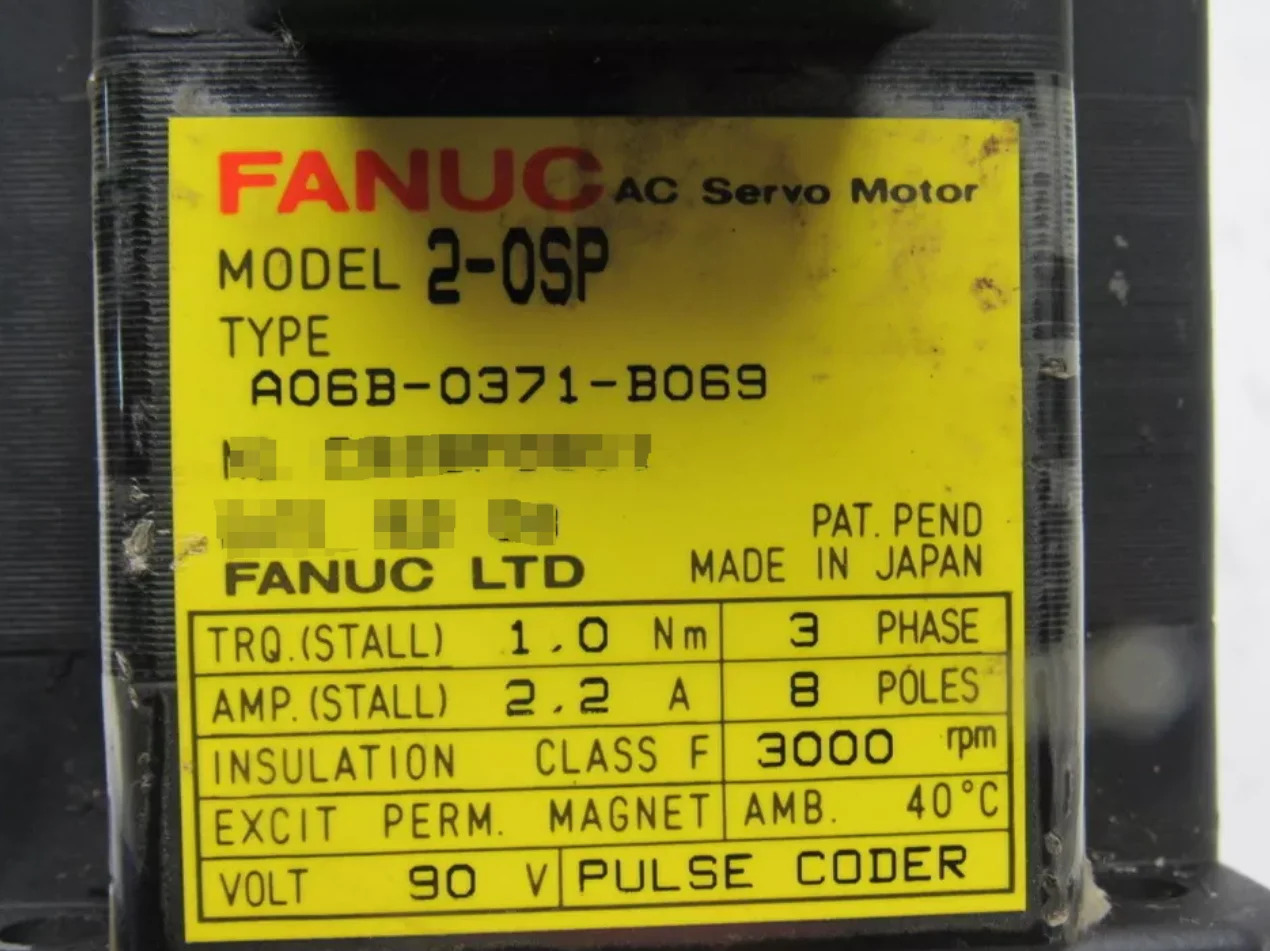A06B-0371-B069 Fanuc 서보모터 리퍼 완료 Ok A06B 0371 B069