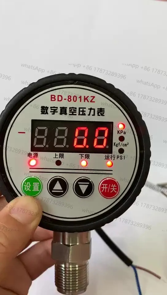 디지털 디스플레이 진공 압력계 BD-801kz BD-803 BD-805kz 범위 - 100 kpa 압력 제어