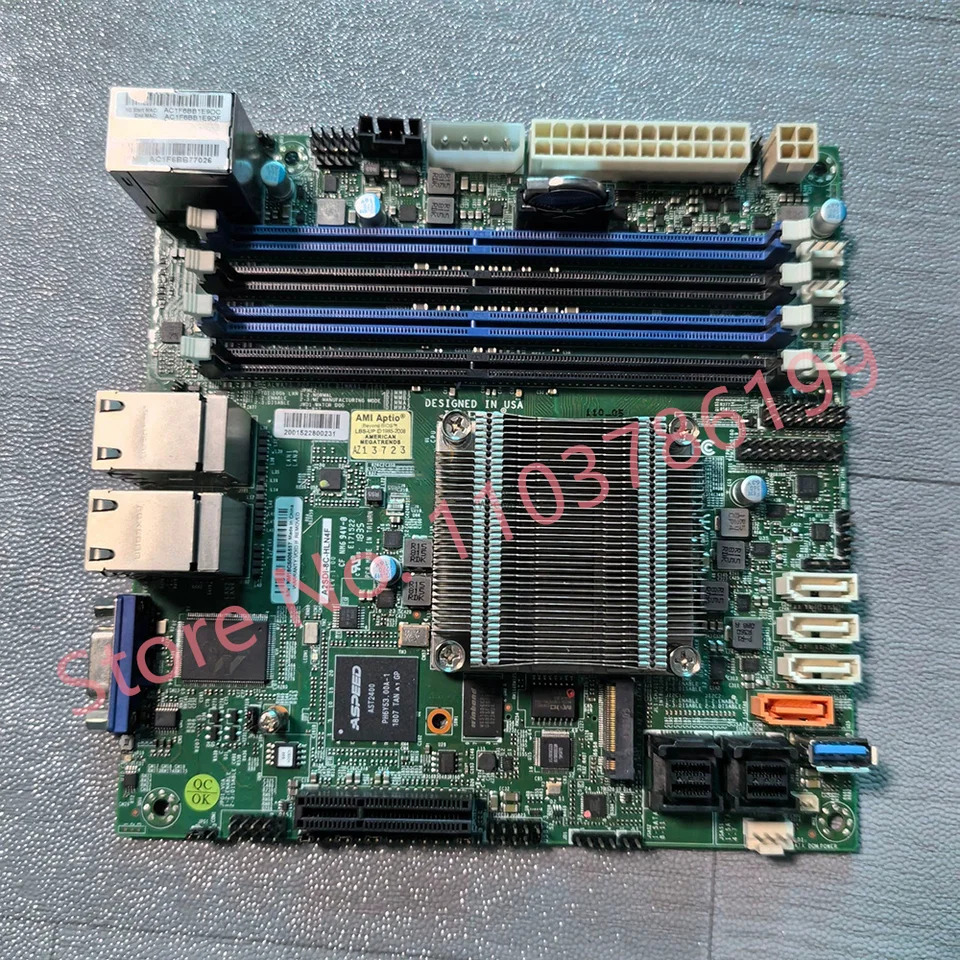 슈퍼마이크로 서버 마더보드CPU Chu d430 마이크로 ITX M.2 A2SDi-8C-HLN4F C3758