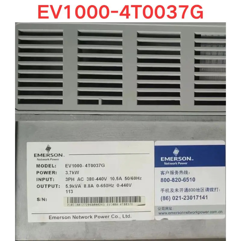 오리지널 Emerson EV1000-4T0037G 주파수 변환기 3.7KW