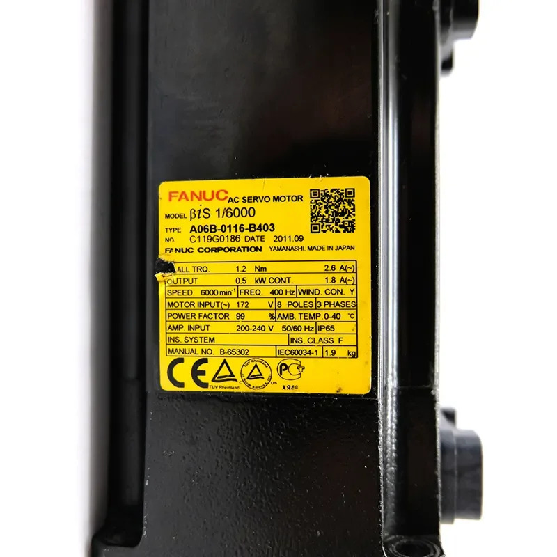 A06B-0116-B403 Fanuc AC 서보모터 12개월 A06B0116B403