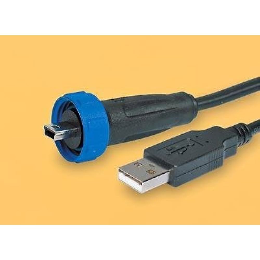 USB Cables / IEEE 1394 MINI A B 남성 2M USB케이블 CBL 파랑 Micro-USB 2미터 - 상품 이미지