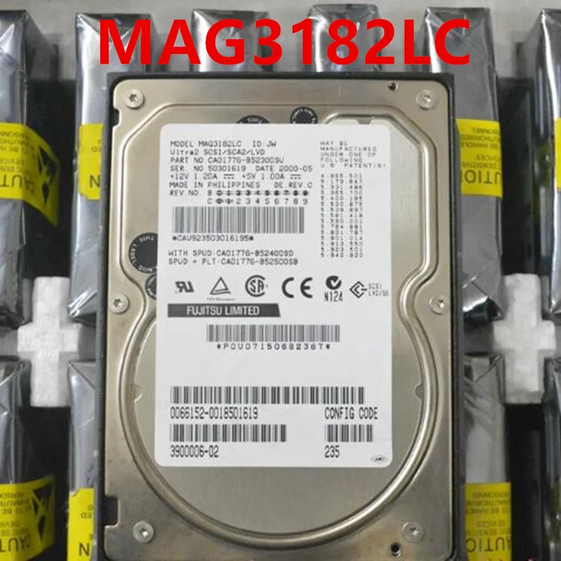 FUJITSU 18GB 80핀 SCSI 3.5 10000RPM 2MB 하드 드라이브 MAG3182LC거새