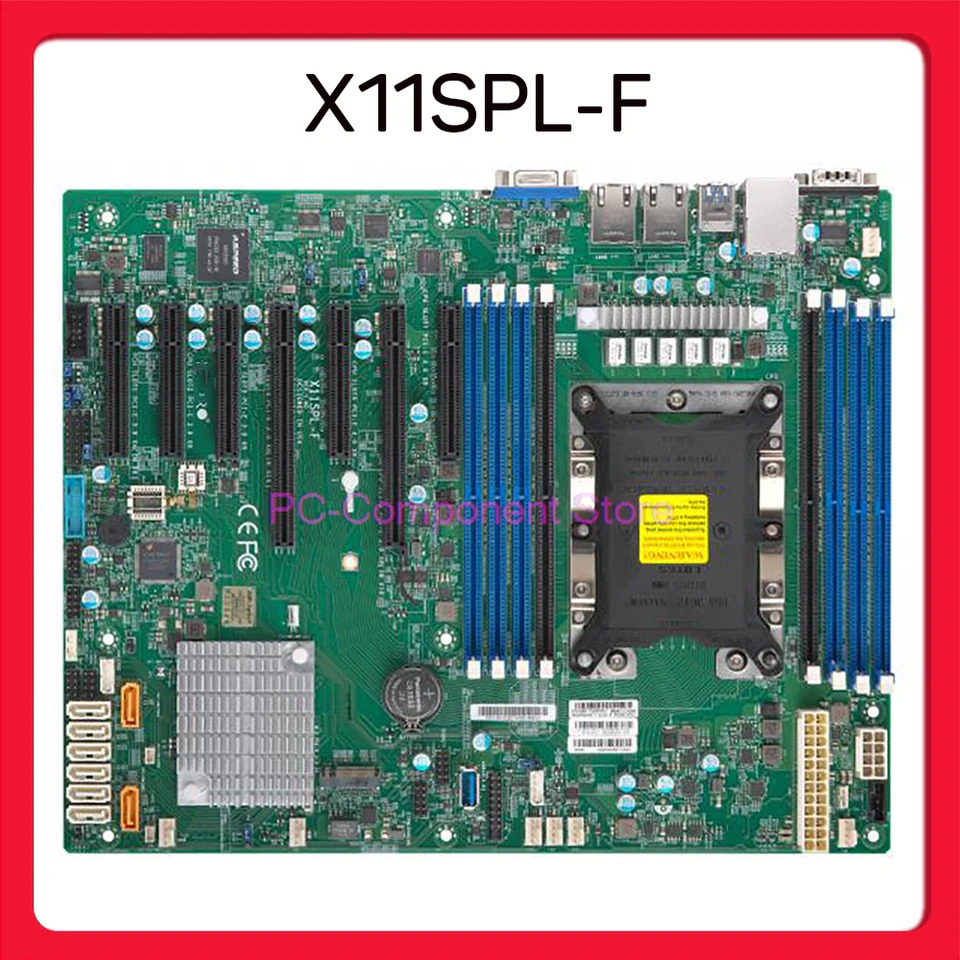 Supermicro 단일 채널 서버 C621 3647 듀얼 기가비트 이더넷 포트 M.2 IPMI X11SPL-F서버 마더보드