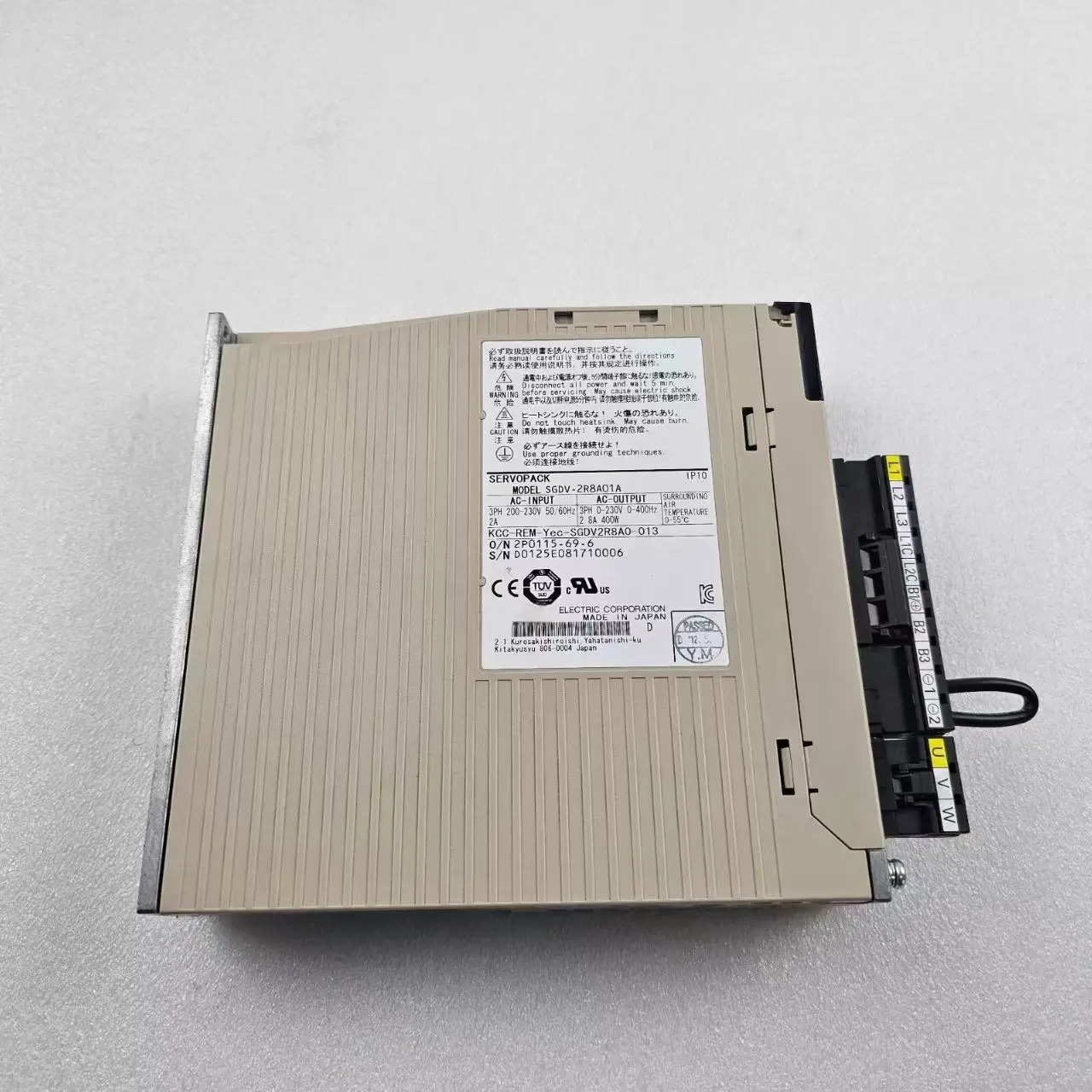 SGDV-2R8A01A 서보 드라이버 SGDV2R8A01A