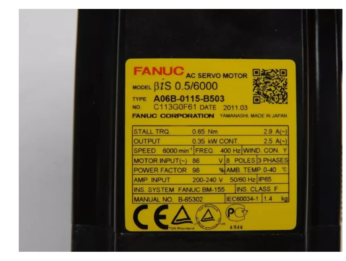 A06B-0115-B503 Fanuc AC 서보모터 12개월 A06B0115B503