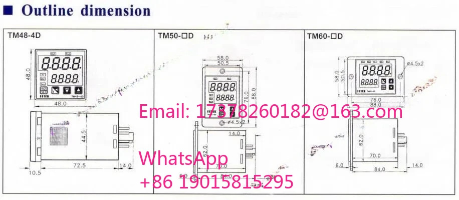 TM50-2D 오리지널 마이크로컴퓨터 디지털 지연 타이머