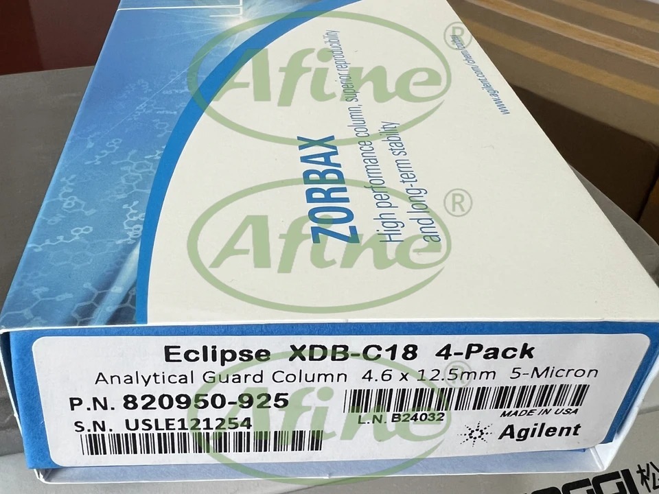 AFINE Agilent ZORBAX820950-925 Eclipse XDB-C18 4.6x12.5mm 5 m 400 바 보호 카트리지 ZGC 4/pkg