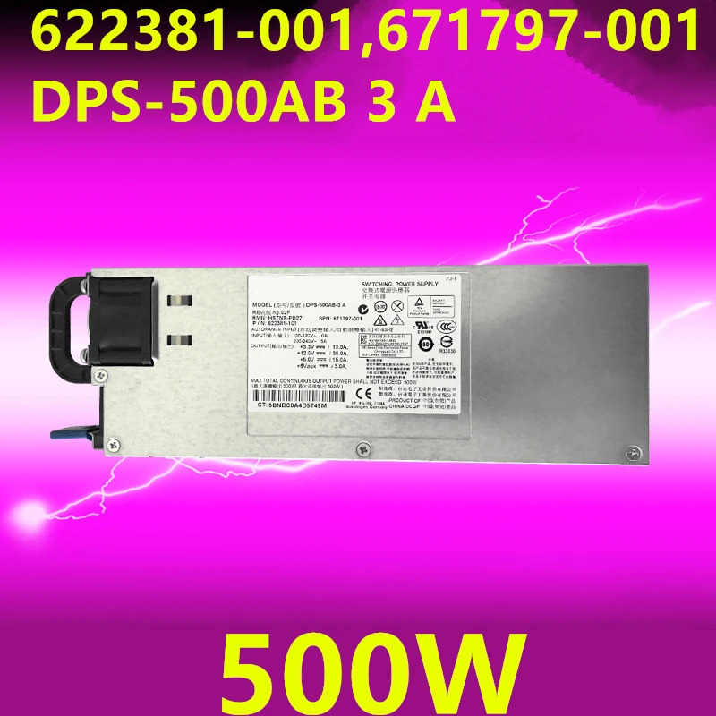 hp호환 DL160 G8 Gen8 PSU 500W 전원공급장치 622381-101 HSTNS-PD27 671797-001 DPS-500AB-3 A DPS-500AB-3A 거신
