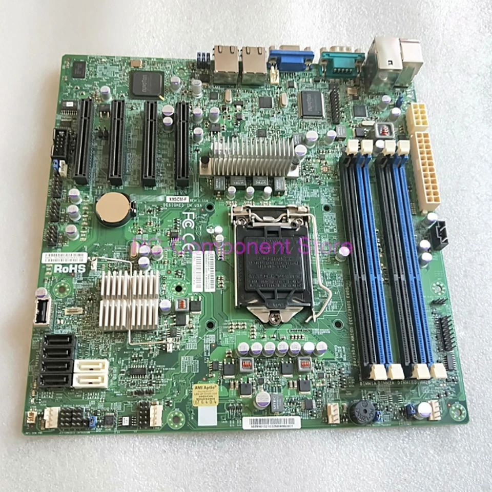 Supermicro 서버 워크스테이션 마더보드X9SCM-F 단일 소켓 H2 LGA1155는 E3-1200 V2 시리즈를 지원