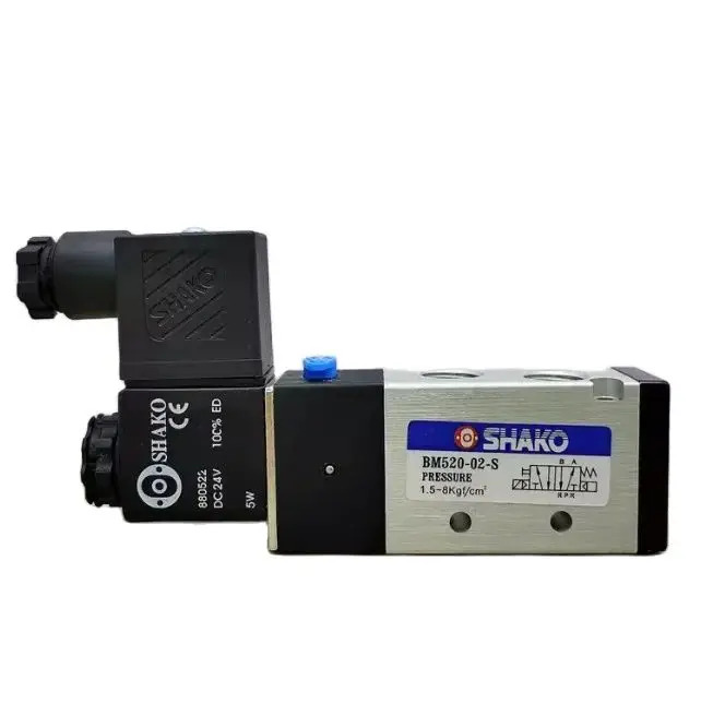 SHAKO 솔레노이드 밸브 BM520-02-S AC220V AC110V AC36V AC42V DC24V DC12V BM520-04-S BM520-03-S AC110 12V