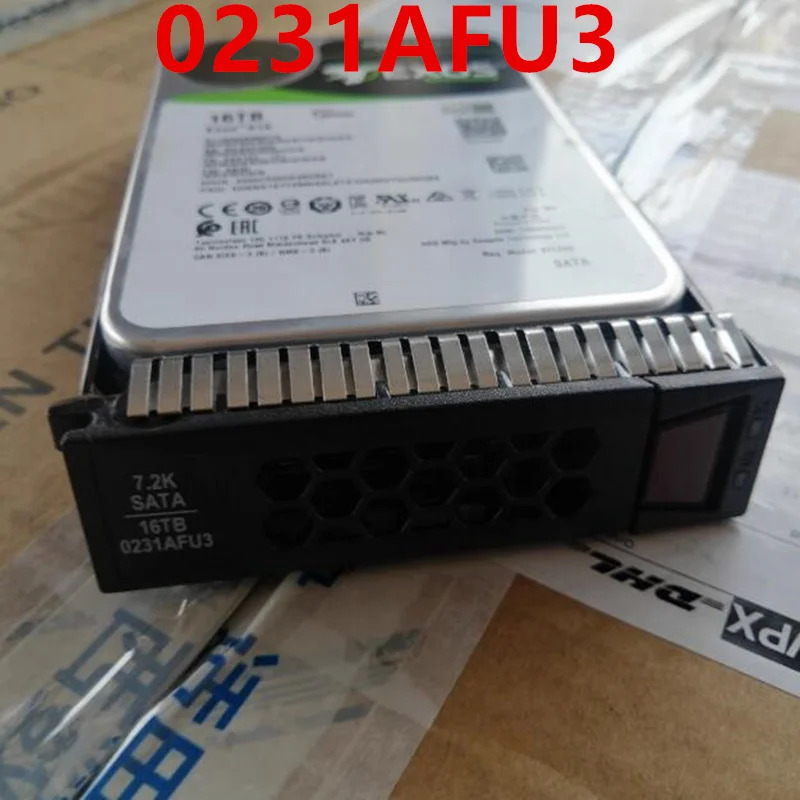 오리지널 하드 H3C 16TB SATA 3.5 인치 7200RPM 서버 HDD 0231AFU3 ST16000NM001G 거신