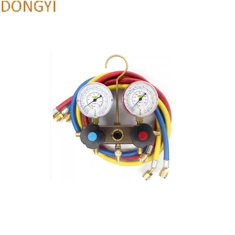 냉매 프레온 스노우 BM2-6-DS-R22 R22/R134A/R404A BM2-6-DS-R32 R32/R410A 이헤드 복합 압력 게이지