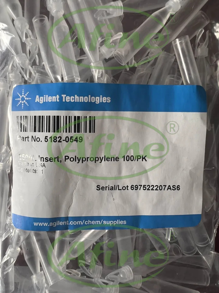 AFINE Agilent 바이알 인서트 폴리프로필렌 폴리머 피트 100/pk 5182-0549 300 L