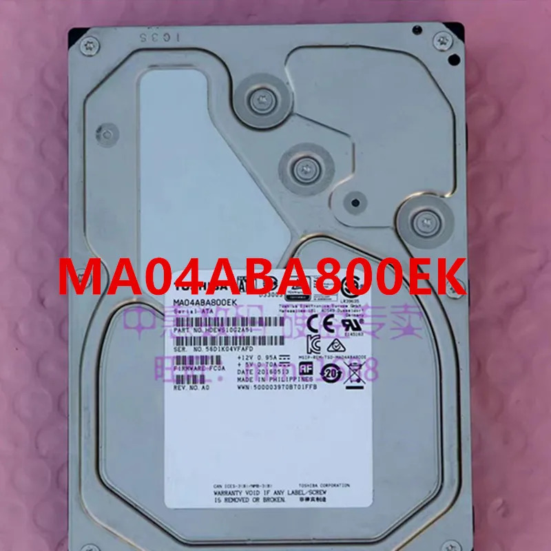 도시바호환오리지널 하드 데스크탑 HDD 8TB SATA 3.5 인치 7200RPM 128MB MG05ACA800A MA04ABA800EK