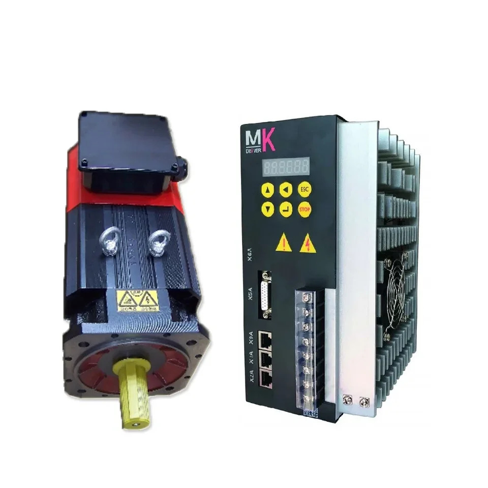 고속 8000RPM 60Hz AC 서보 스핀들 모터 드라이버 키트 선택 5.5KW 35NM