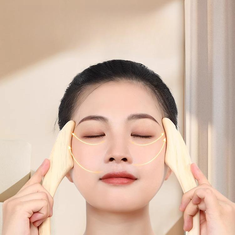 일본식 마사지스틱 우드 조각봉 사이프러스 편백나무 마사지봉 근육 노송나무 히노키 - 상품 이미지