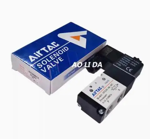 Airtac 3방향 솔레노이드 밸브 3V210-08-NC 3V210-08-NO AC24V DC24V 평상시 열림