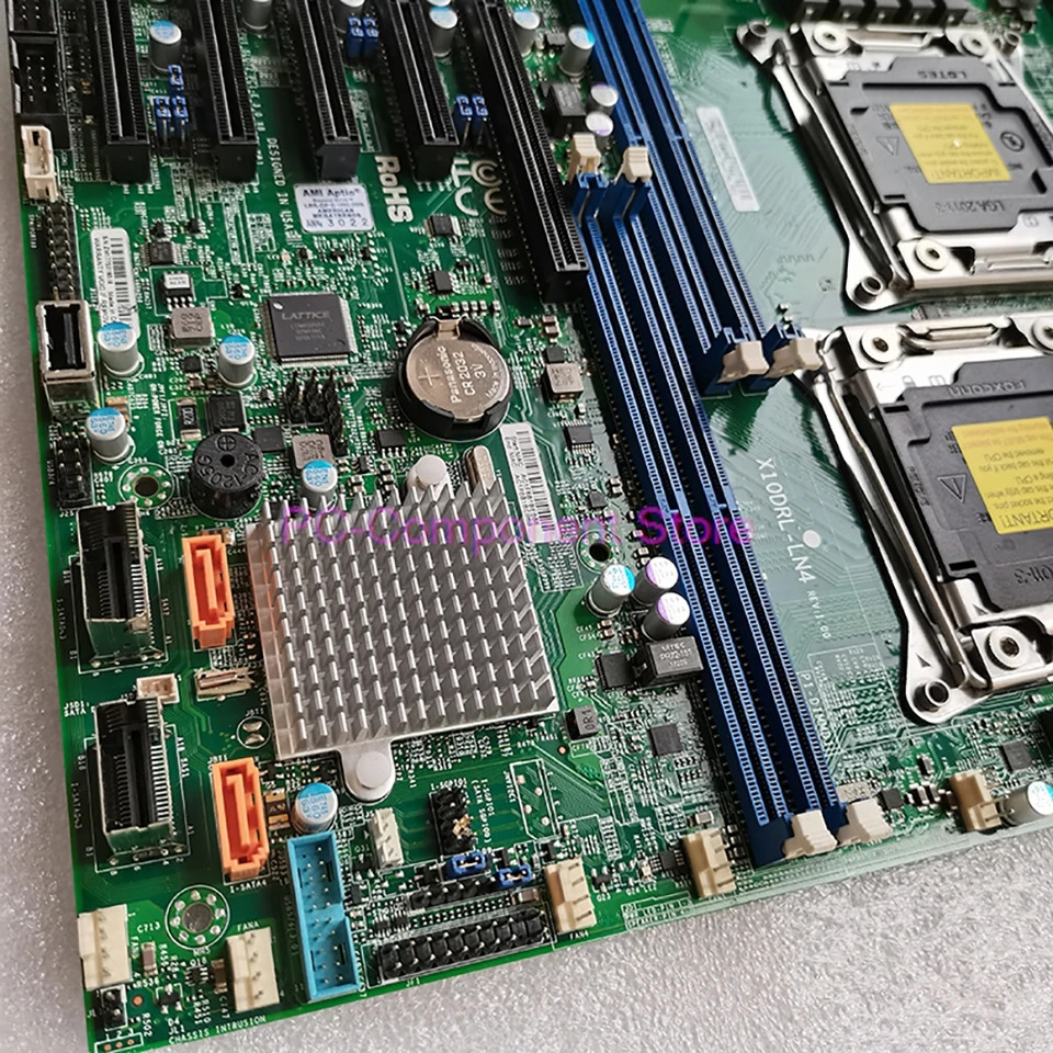슈퍼마이크로 듀얼 채널 서버마더보드 쿼드 1GbE LAN IPMI 2011 핀 C612 X10DRL-LN4