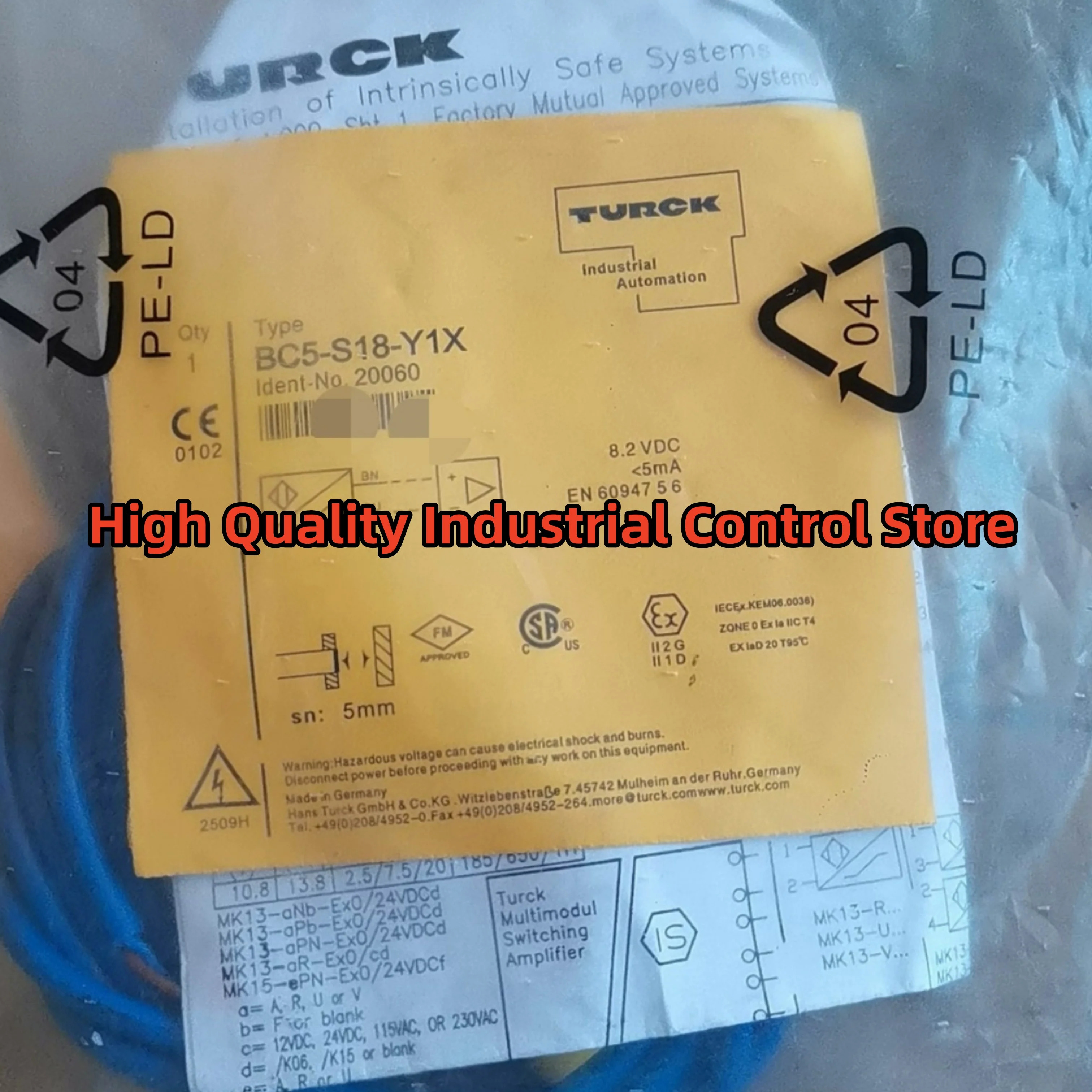 원본 BI10-M30-AP6X/S120 BC5-S18-Y1X 20060 용량 성 센서