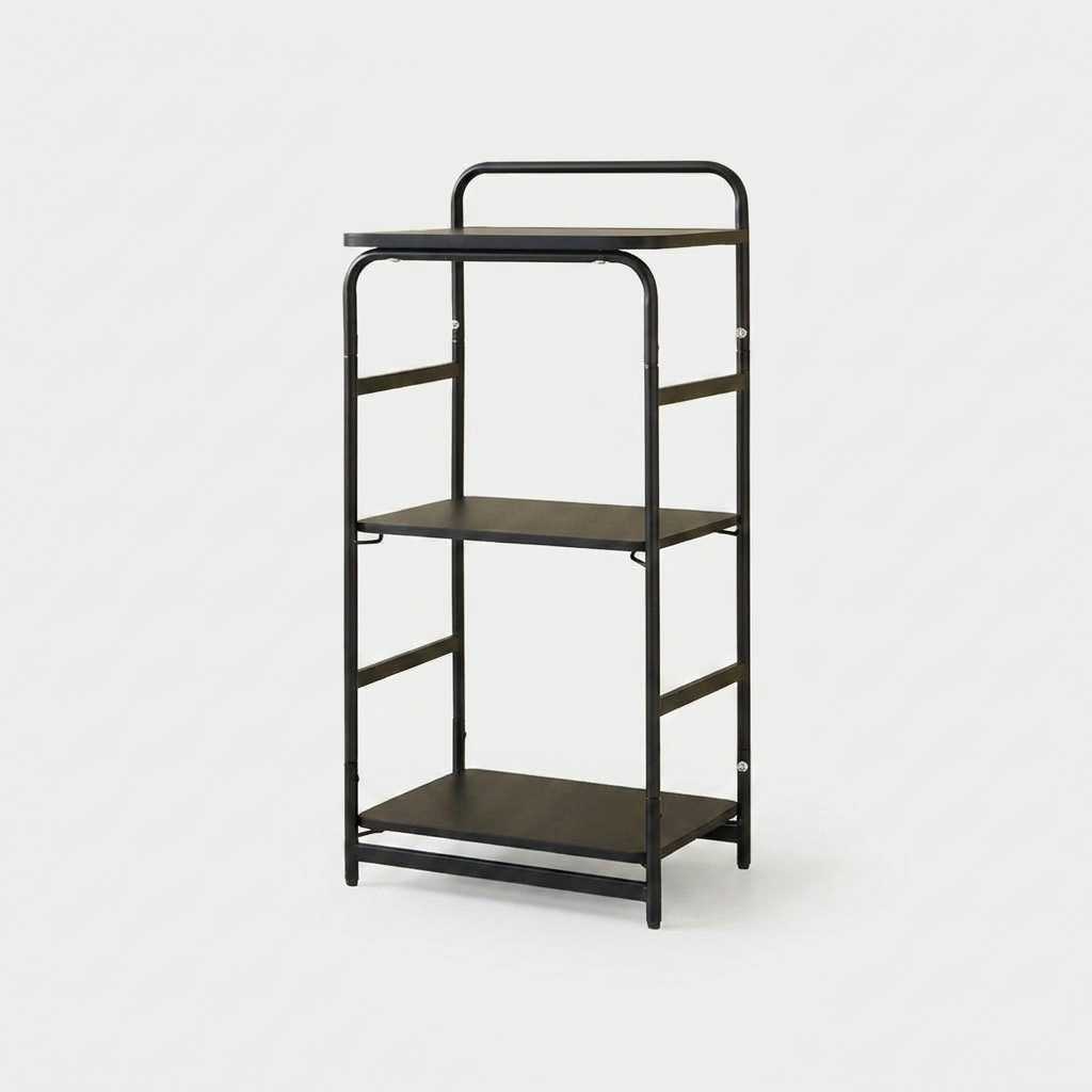 OLLSON 선반 395mmx285mmx880mm, 3단, 올블랙 9672.2822 이미지 4