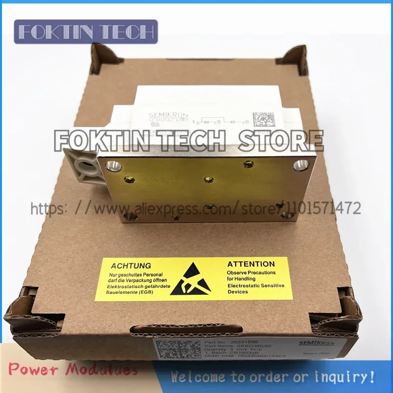 DIOBE 모듈 SKKD380-16 SKKD380/16 IGBT 380A 1600V SKKD 380/16 세미 팩 3 정류기 SKKD38016 SKK D380/16 SK KD38