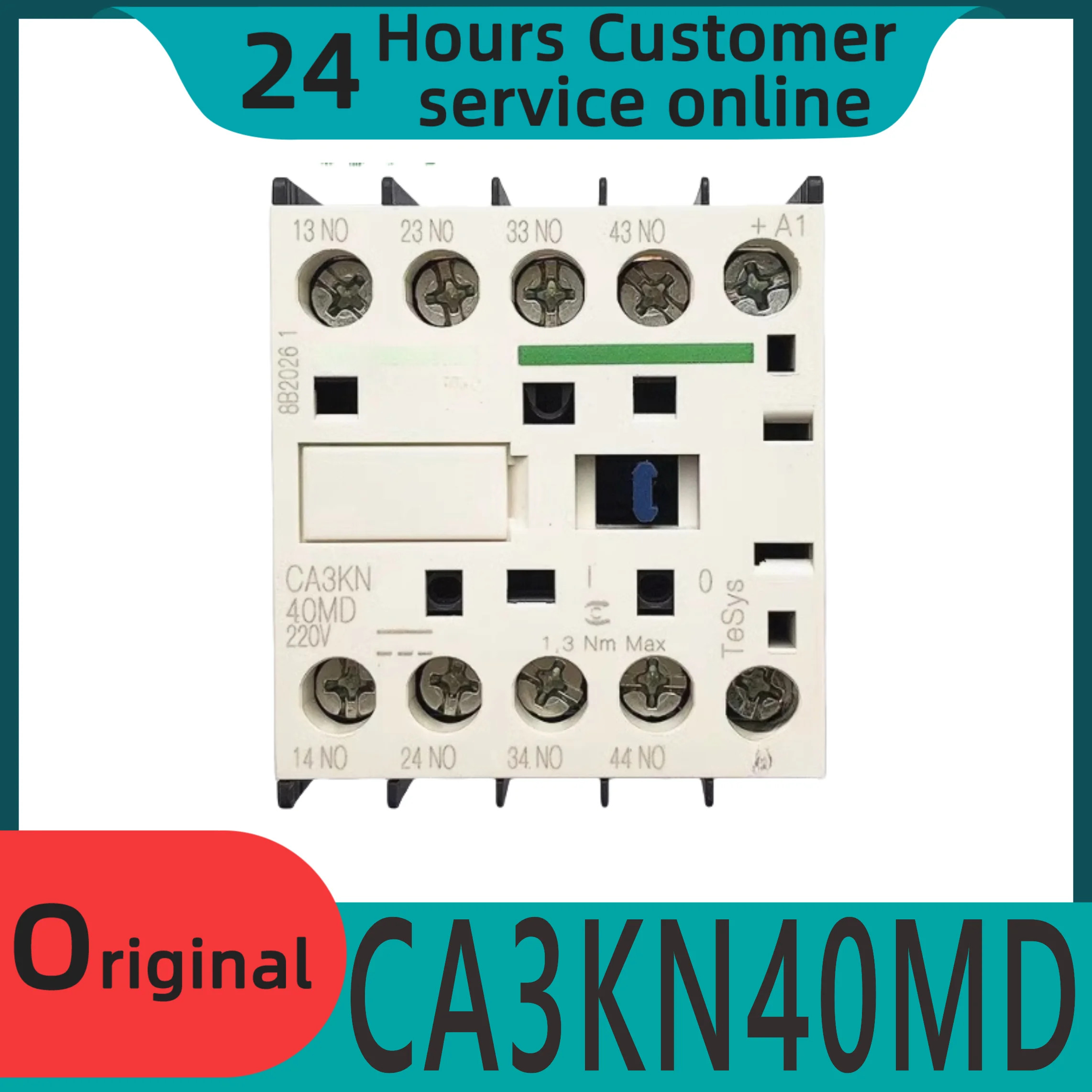 오리지널 제어 릴레이 CA3-KN40MD DC 접촉기 CA3KN40MD 4NO 220VDC 신