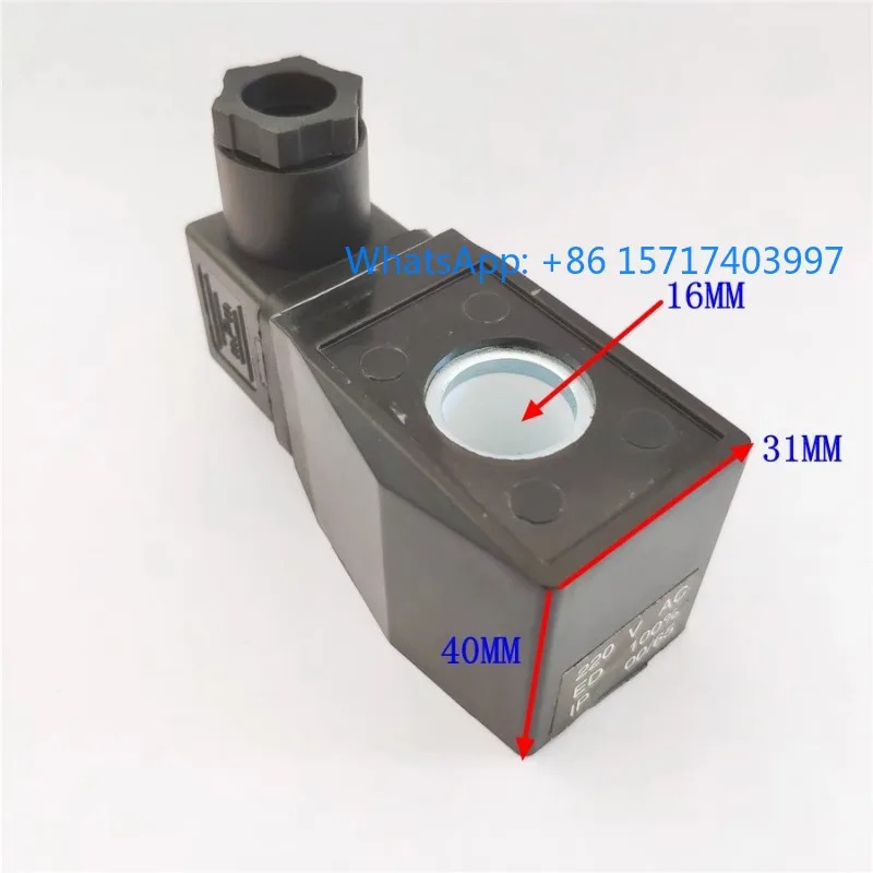 c-opper 코일 2W 워터 밸브 솔레노이드 AB410 내부 구멍 16 높이 40 AC220V DC24V
