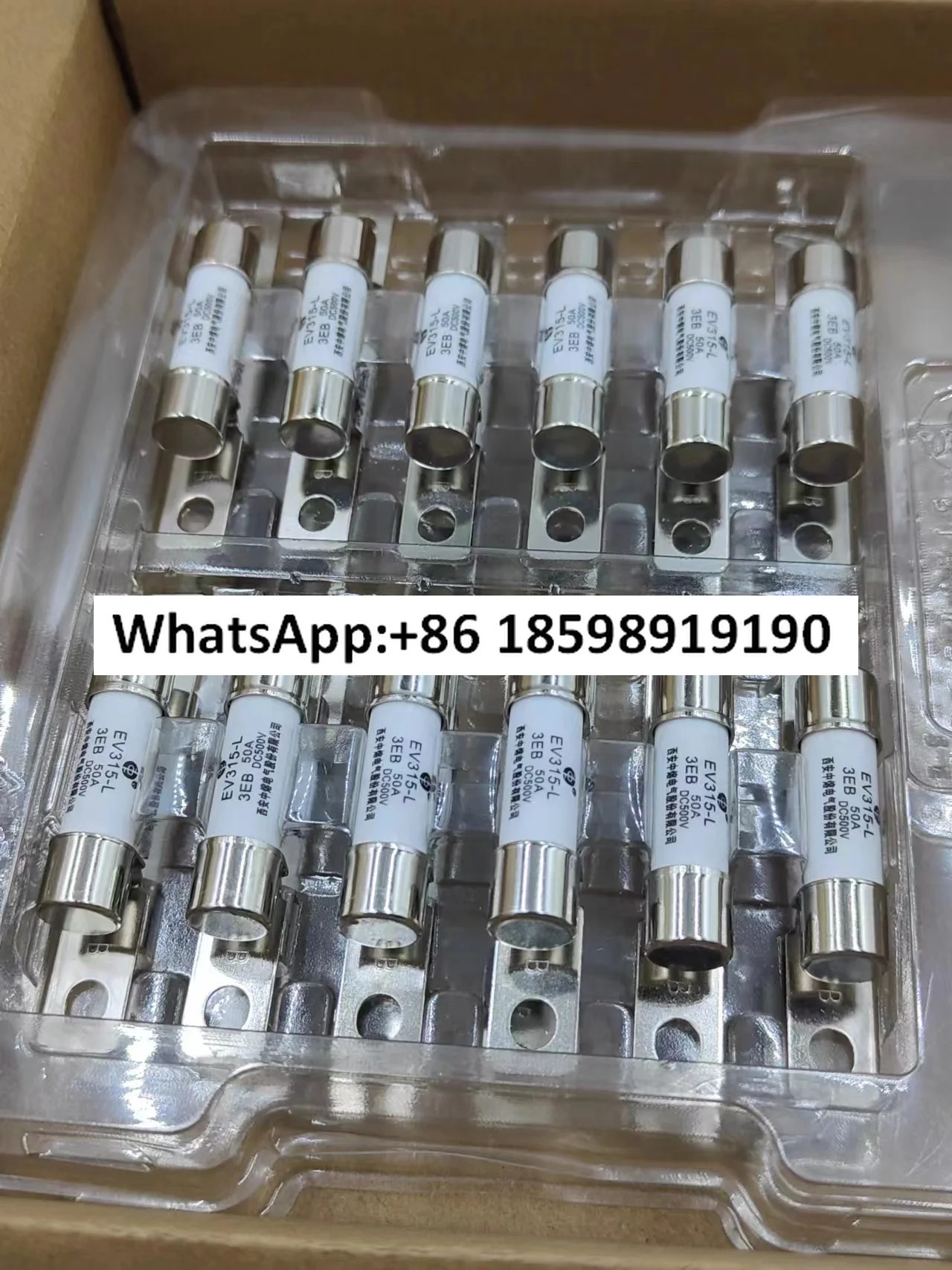 EV315 L 3EB15A20A60A50A30A500VDC 퓨즈 튜브 고온 저항