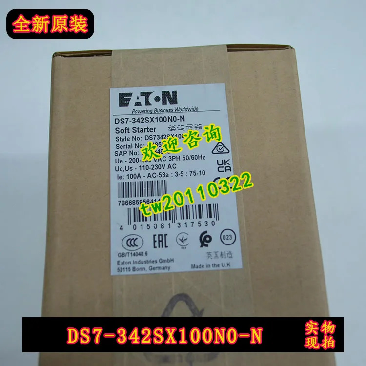 DS7-342SX100N0-N 아메리칸 이튼 ETN 뮬러 소프트 스타터
