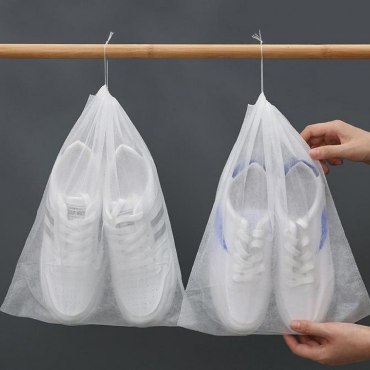 도모아 신발더스트백 신발부직포 부직포가방 부직포신발주머니 부직포복주머니 부직포주머니 휴대용 부직포 신발 - 상품 이미지